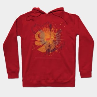 Music Guitar with notes and wings Hoodie